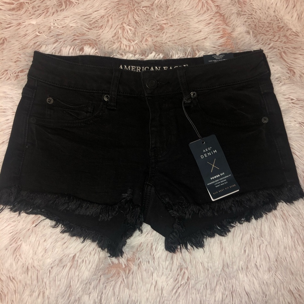 american eagle denim shorts